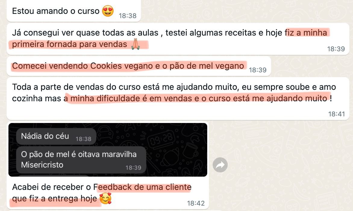 Primeira fornada para vendas