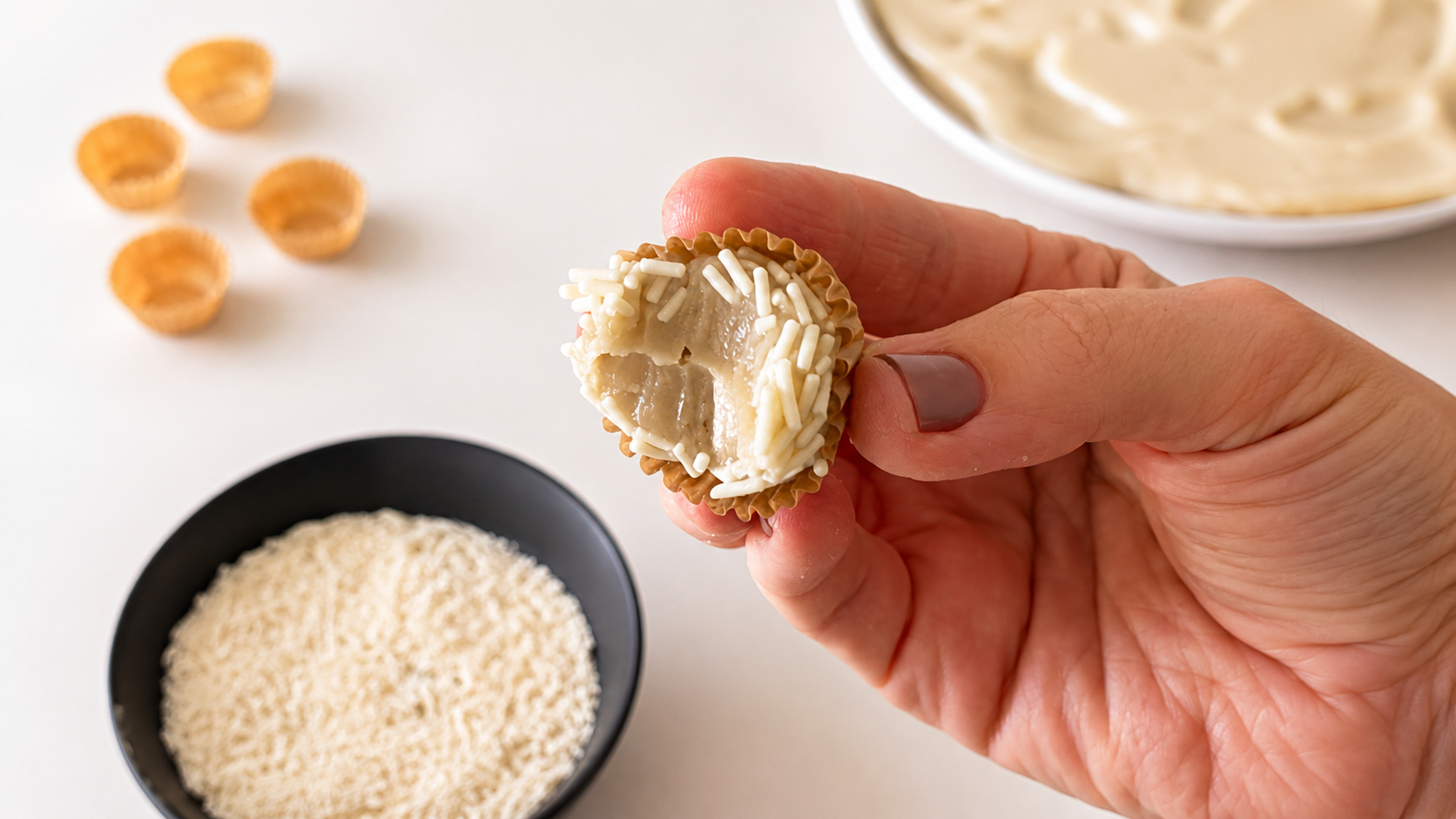 Brigadeiro Branco de Enrolar