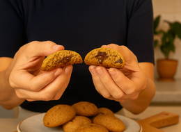 Cookie de chocolate preto e flor de sal