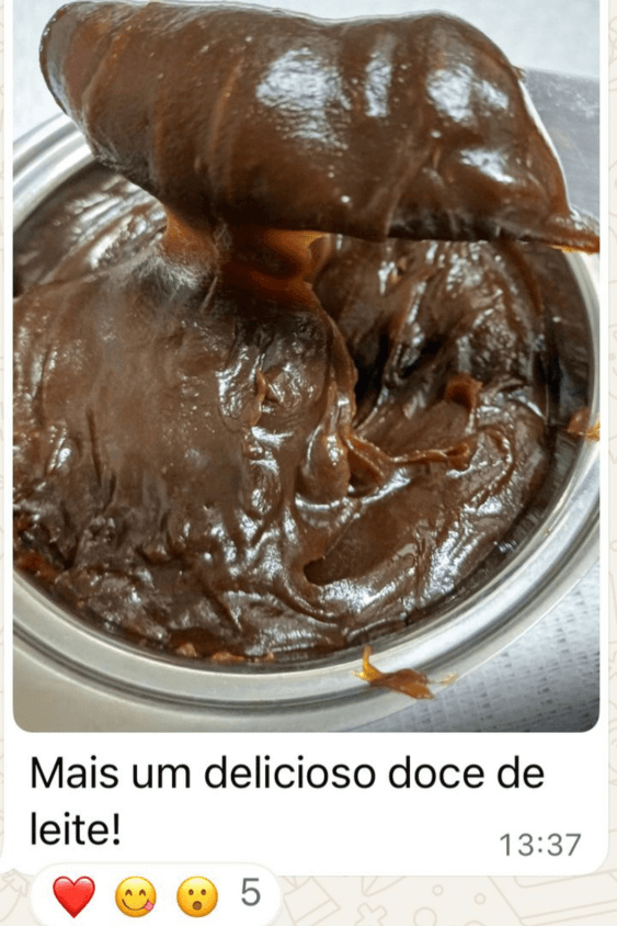 Depoimento de aluna sobre o Doce Deleite